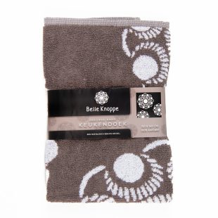 Belle Knoppe Zeeuwse Knop Keukendoek taupe