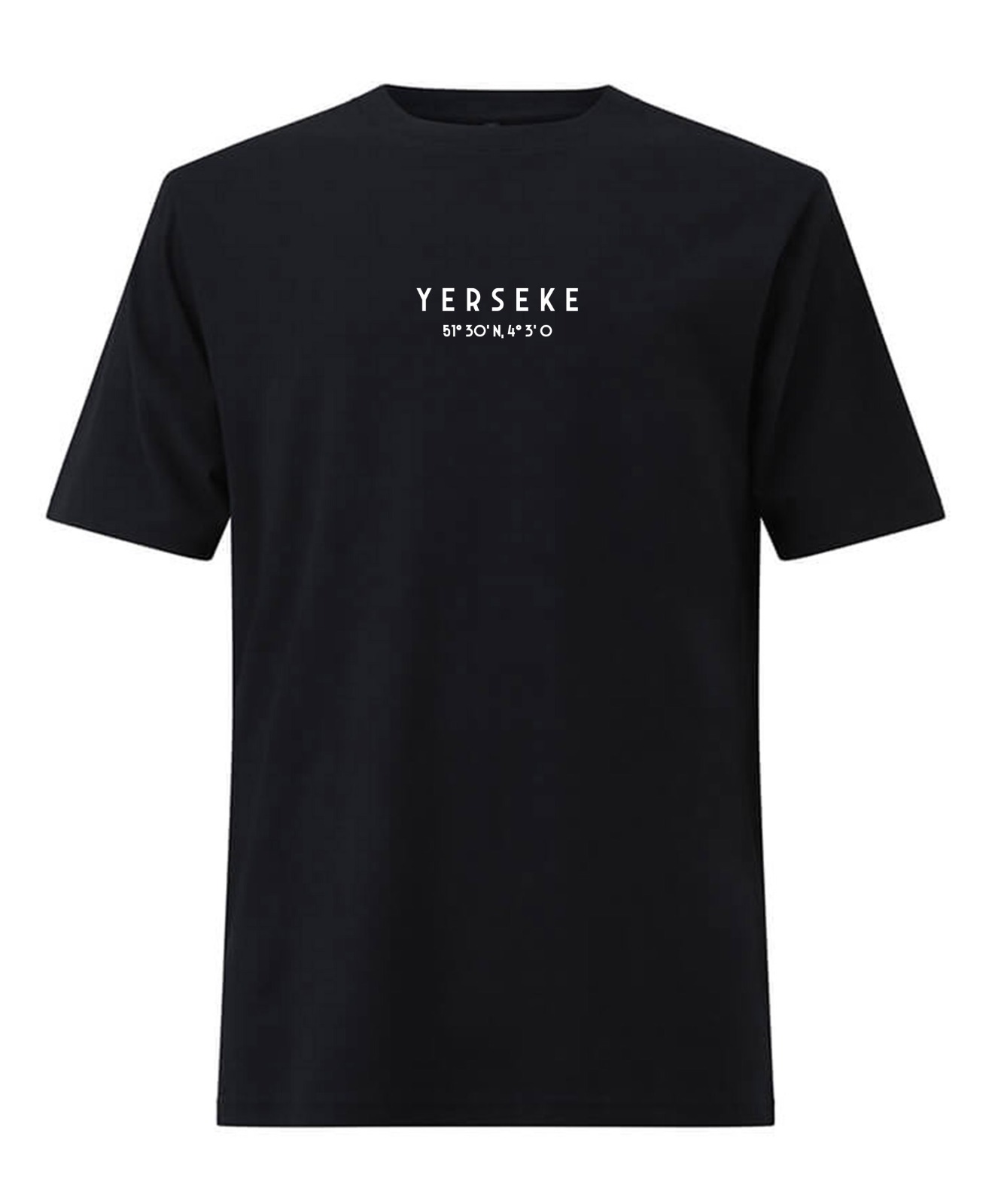 T-shirt Yerseke zwart