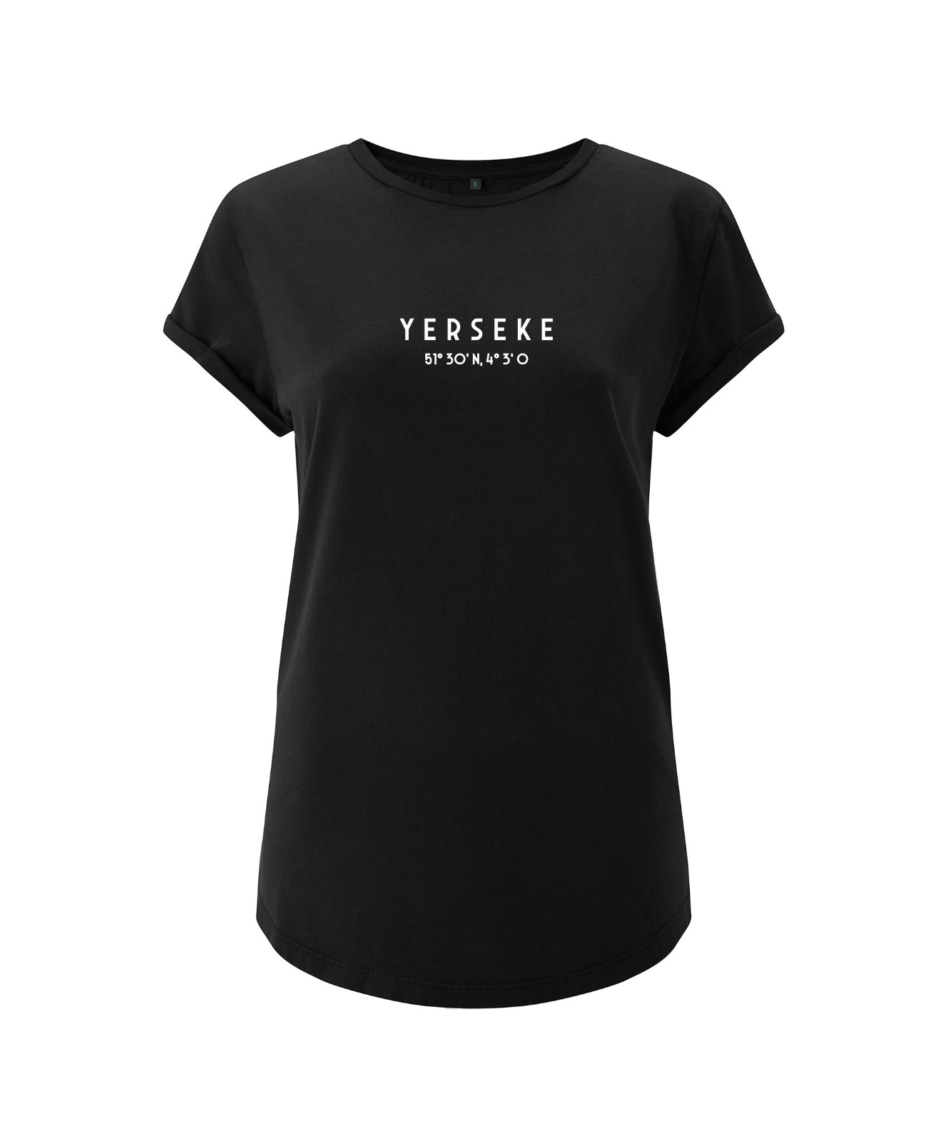 T-shirt Yerseke zwart
